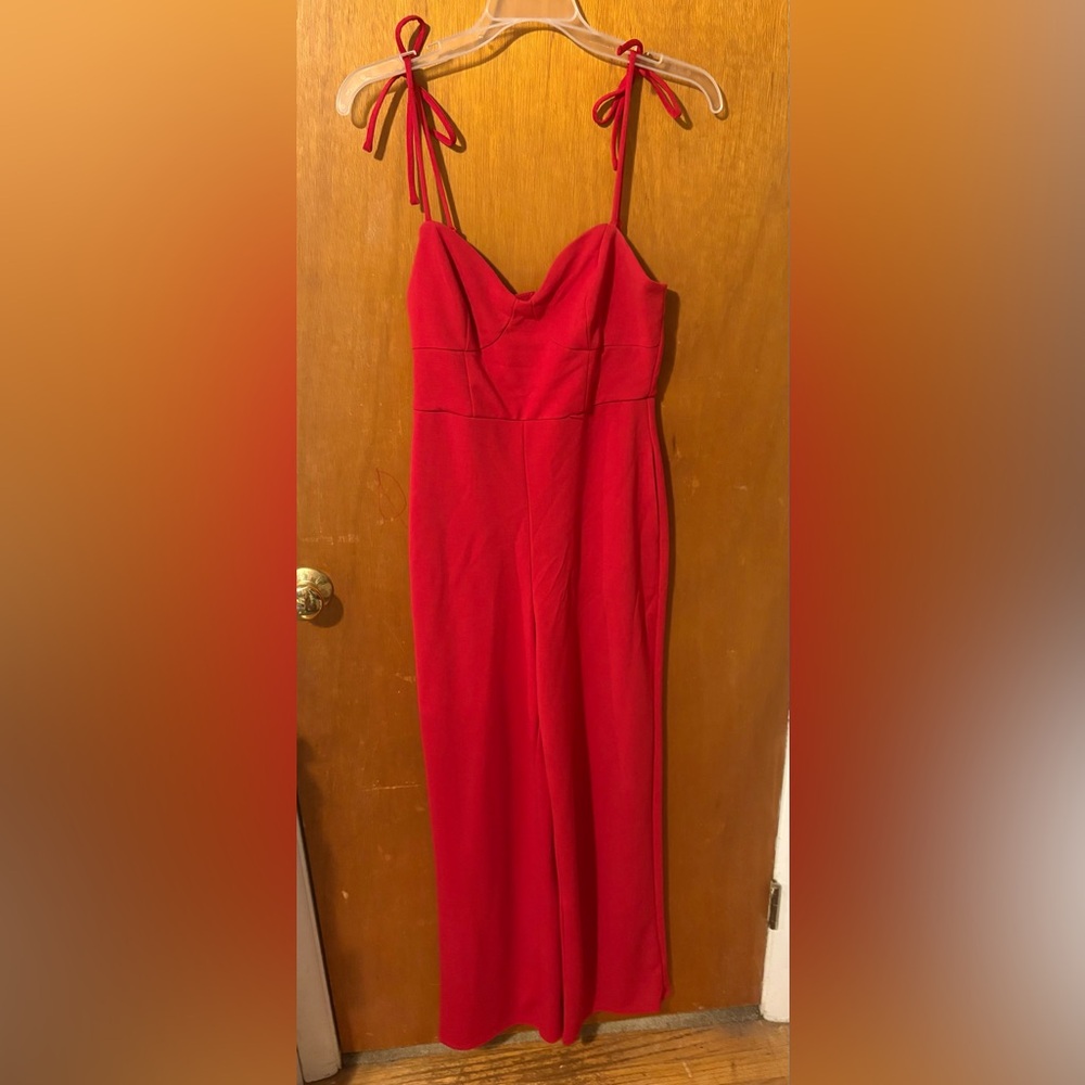 Elegant Red Jumpsuit